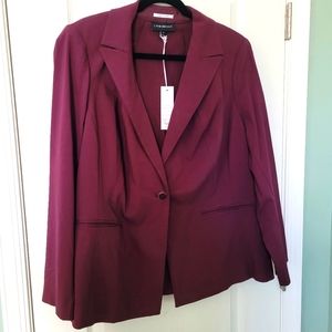 BNWT Lane Bryant Burgundy Blazer 18